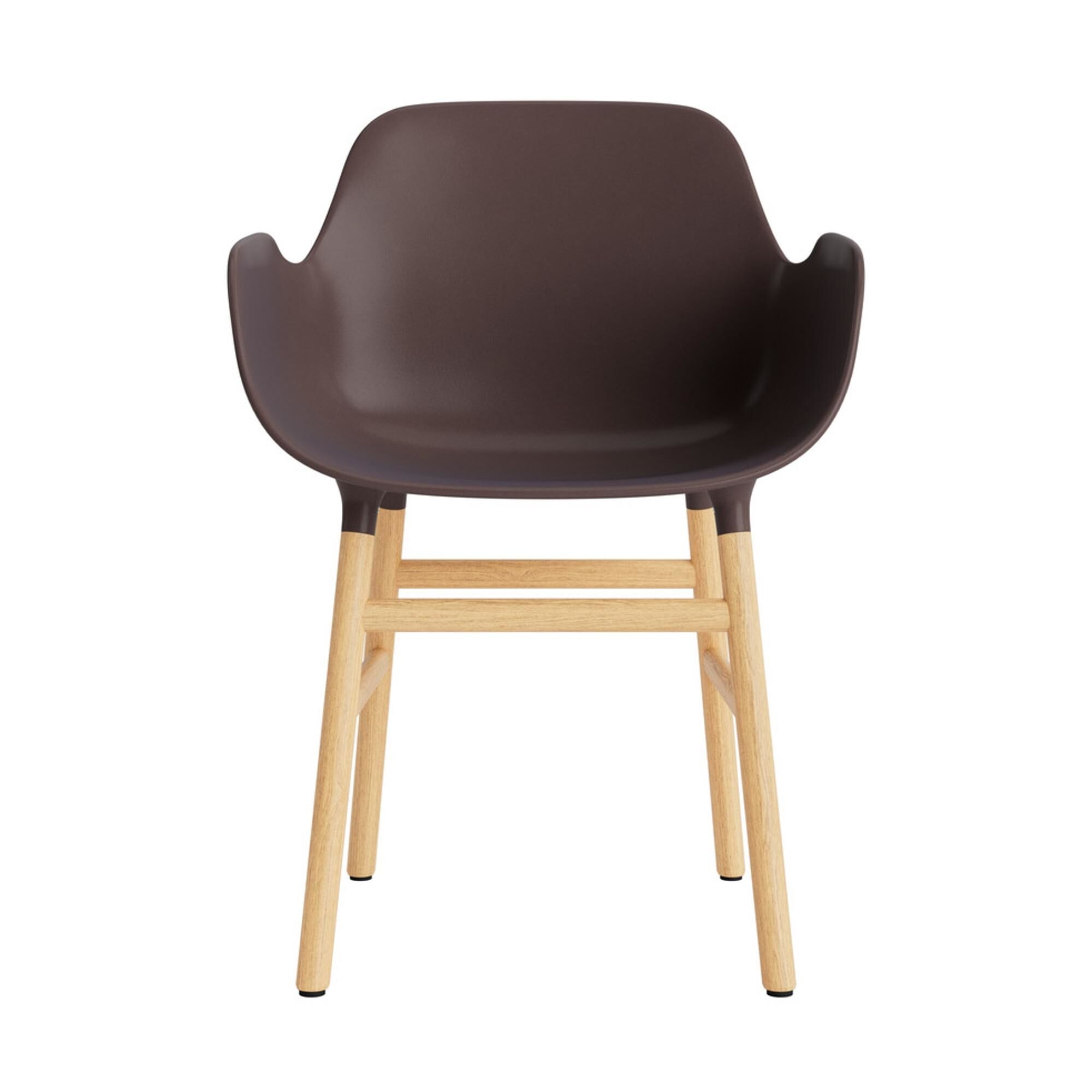 Form Spisestuestol med Armlener Brun/eik