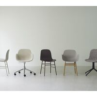 Form Dining Chair With Armrests Brown/ Oak