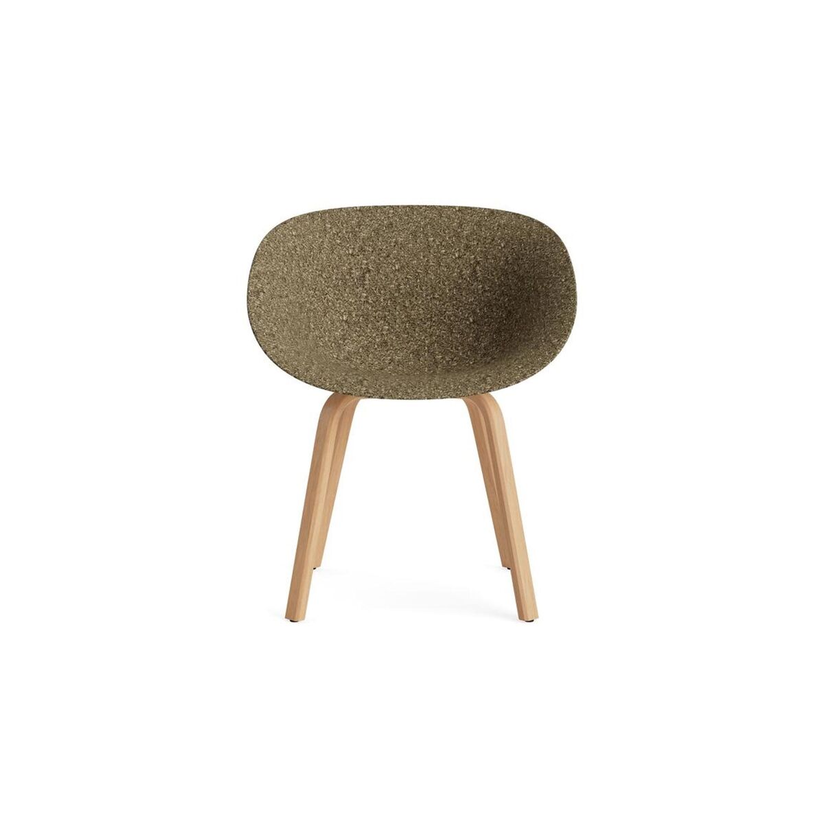 Chaise de Salle à Manger Mat avec Accoudoirs en Algues de