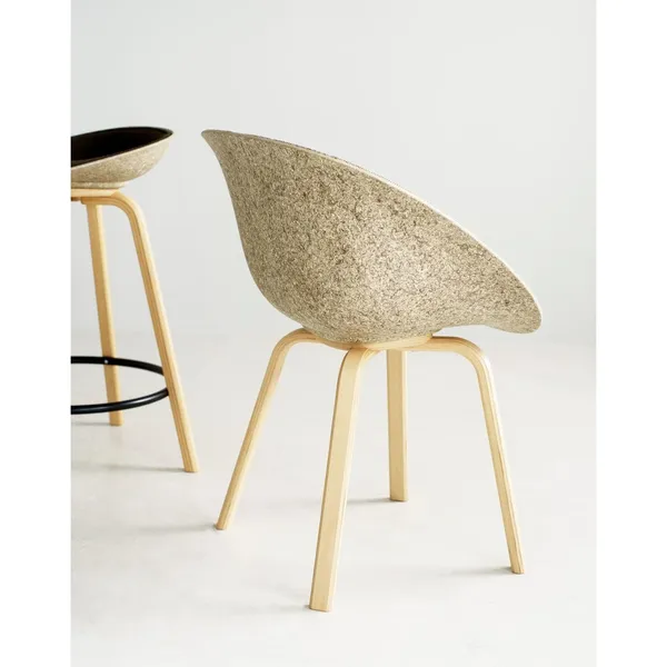 Matt Dining Chair With Armrest Seaweed