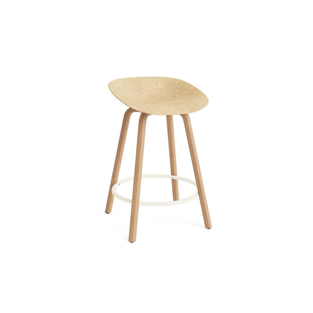 Matt Barhocker 65 cm Buche/ Creme/Hanf