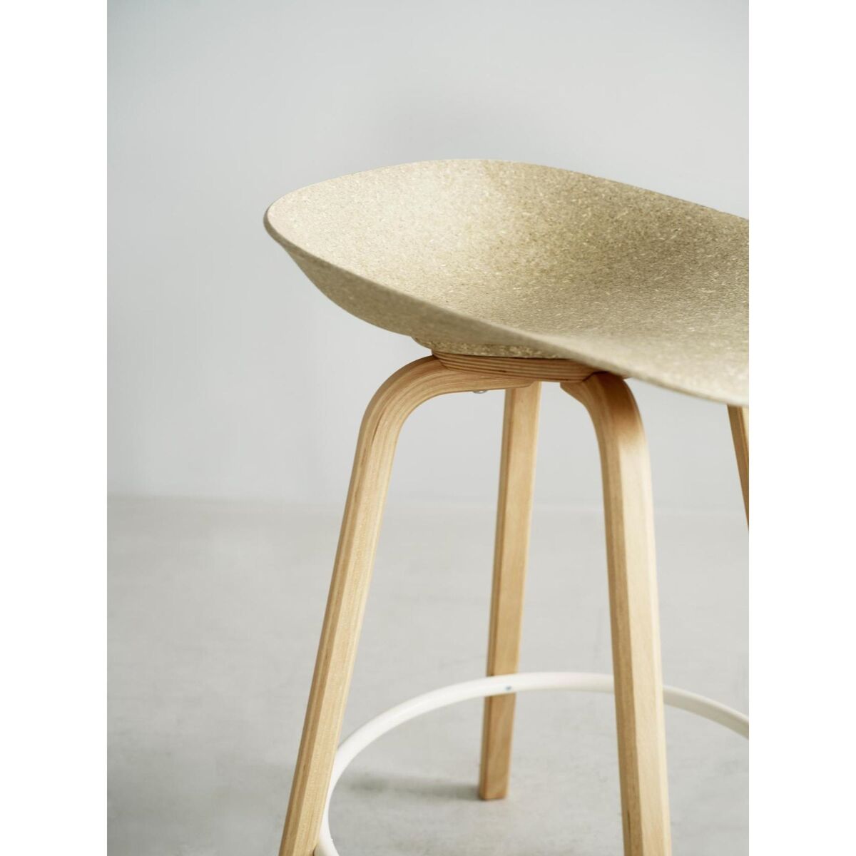 Matt Barhocker 65 cm Buche/ Creme/Hanf