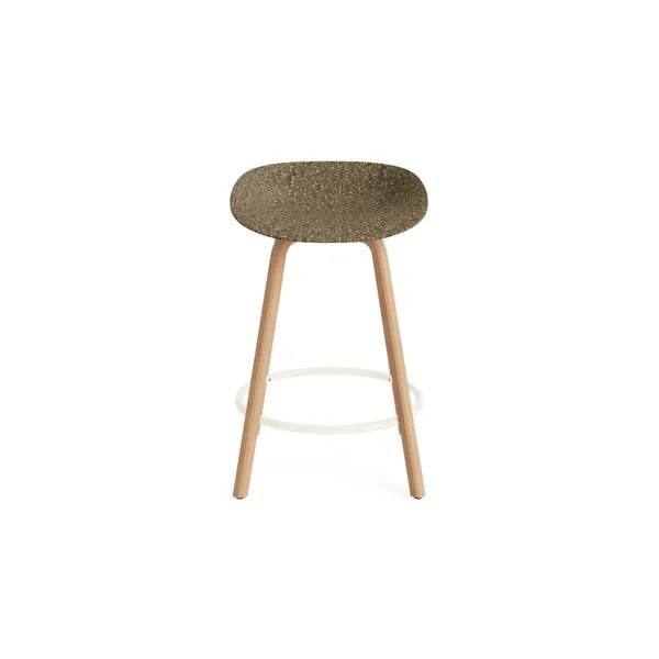 Matt Bar Stool 65 cm Beech/ Cream/Seaweed