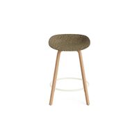 Matt Bar Stool 65 cm Beech/ Cream/Seaweed