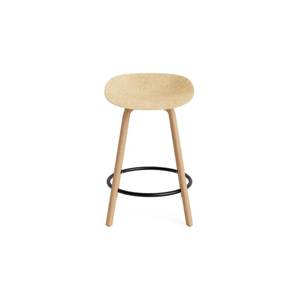 Matt Bar Stool 65 cm Beech/ Black/Hemp