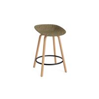 Matt Bar Stool 65 cm Beech/ Black/Seaweed