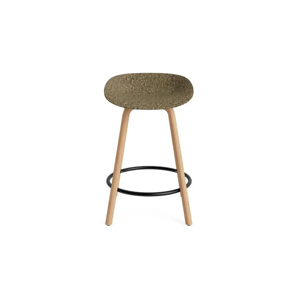 Matt Bar Stool 65 cm Beech/ Black/Seaweed