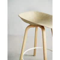 Matt Bar Stool 65 cm Beech/ Black/Seaweed
