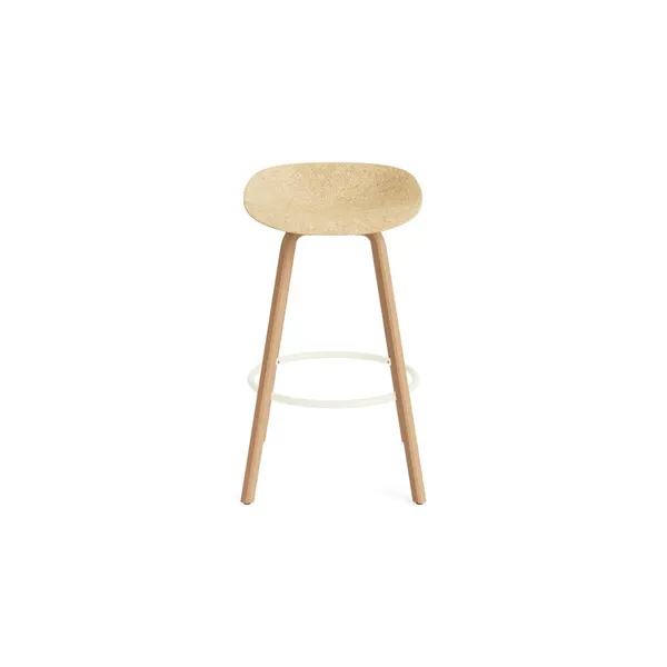Matt Bar Stool 75 cm Beech/ Cream/Hemp