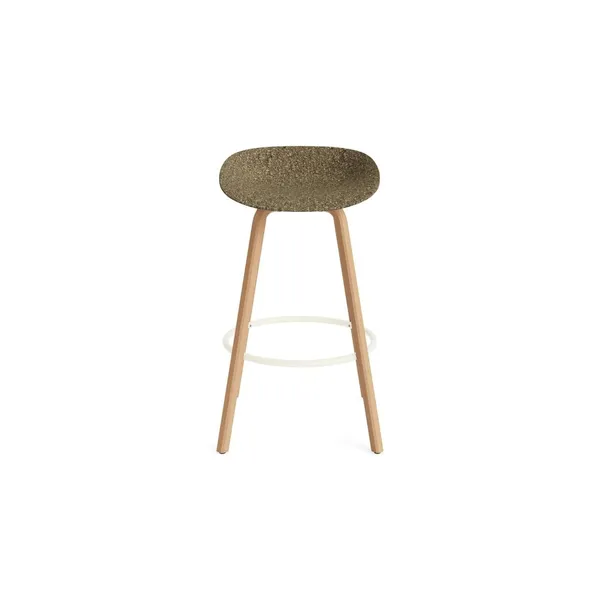 Matt Bar Stool 75 cm Beech/ Cream/Seaweed
