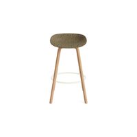 Matt Bar Stool 75 cm Beech/ Cream/Seaweed