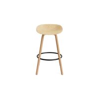 Matt Bar Stool 75 cm Beech/ Black/Hemp