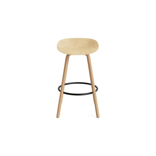Matt Bar Stool 75 cm Beech/ Black/Hemp