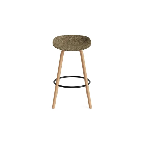 Matt Bar Stool 75 cm Beech/ Black/Seaweed
