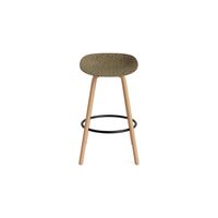 Tabouret de Bar Mat 75 cm Hêtre/ Noir/Algue