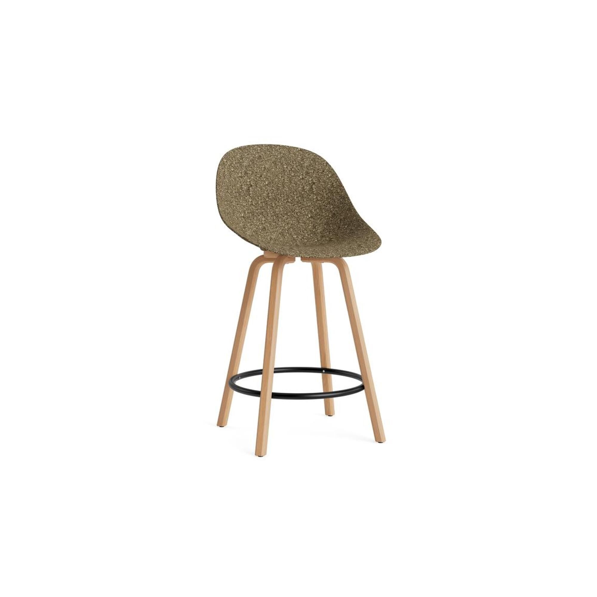 Mat Barstol Med Ryg 75 cm Bg/Sort/Seaweed