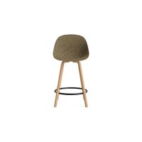 Matt Barkrakk Med Rygg 75 cm Bøk/ Sort/Tang