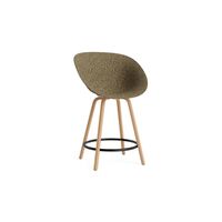 Mat Barstol Med Armlæn 65 cm Bøg/Sort/Seaweed