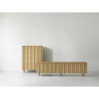 Rib Sideboard Low Oak