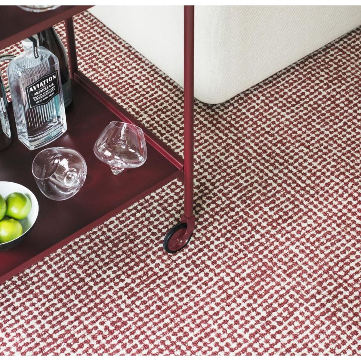Roll Trolley Burgundy