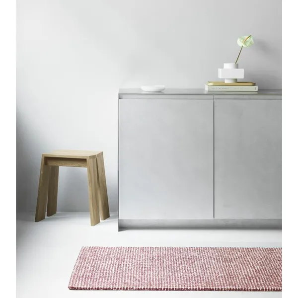Flick Rug 80x200 Off White/Burundy