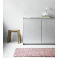 Flick Rug 80x200 Off White/Burundy