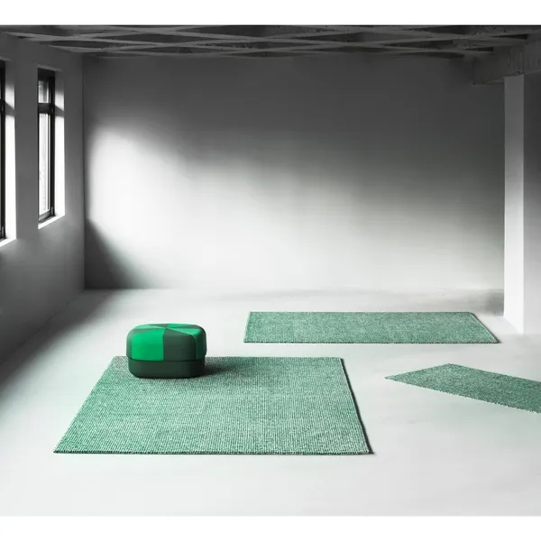 Flick Rug 80x200 Off White/ Dark Green