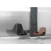 Era Sillón Alto con Giratorio Aluminio/Main Line Flax MLF20