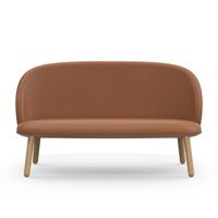 Ace Sofa Oak/Brandy Leather