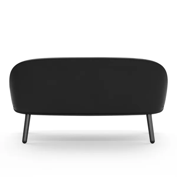 Ace Sofa Black Oak/ Black Leather