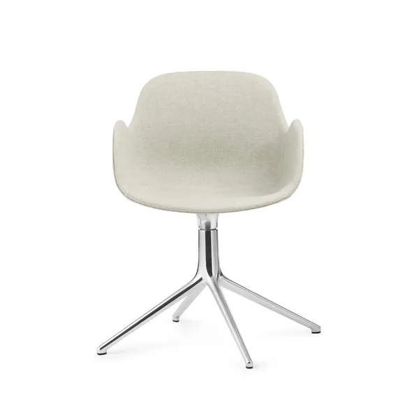 Form Sedia da Pranzo con Braccioli e Girevole in Alluminio/ Main Line Flax MLF20