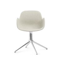 Form Sedia da Pranzo con Braccioli e Girevole in Alluminio/ Main Line Flax MLF20