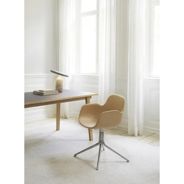 Form Sedia da Pranzo con Braccioli e Girevole in Alluminio/ Main Line Flax MLF20