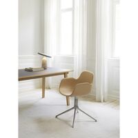 Form Sedia da Pranzo con Braccioli e Girevole in Alluminio/ Main Line Flax MLF20