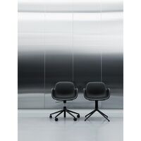 Form Sedia da Pranzo con Braccioli e Girevole in Alluminio/ Main Line Flax MLF20