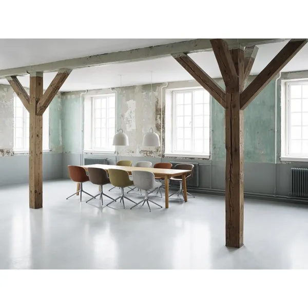 Hyg Drejestol Polstret Sort Aluminium/Main Line Flax MLF20