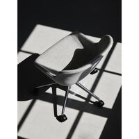 Hyg Bureaustoel m. Wielen Gestoffeerd Aluminium/ Synergy LDS16
