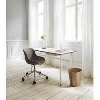 Hyg Bureaustoel m. Wielen Gestoffeerd Aluminium/ Synergy LDS16