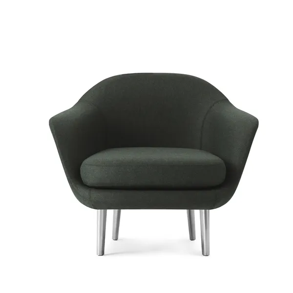 Poltrona Sum Alluminio/ Verde Scuro LDS41