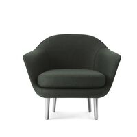 Poltrona Sum Alluminio/ Verde Scuro LDS41