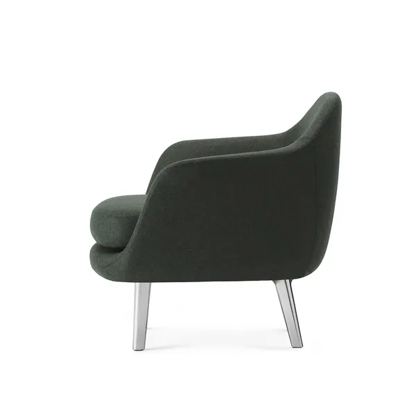 Poltrona Sum Alluminio/ Verde Scuro LDS41