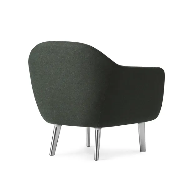 Poltrona Sum Alluminio/ Verde Scuro LDS41
