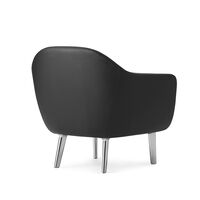 Poltrona Sum Alluminio/ Nero Nera