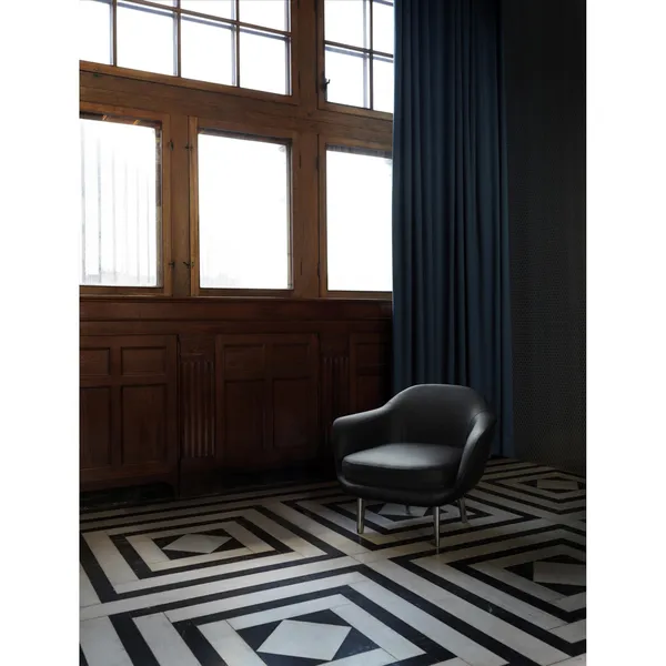 Poltrona Sum Alluminio/ Nero Nera