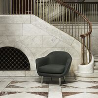 Poltrona Sum Alluminio/ Nero Nera