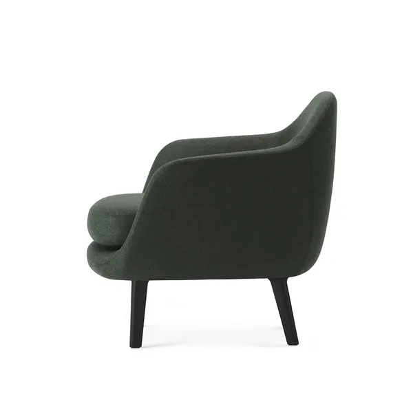 Poltrona Sum Alluminio Nero/Verde Scuro LDS41