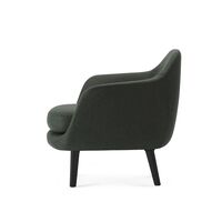 Poltrona Sum Alluminio Nero/Verde Scuro LDS41