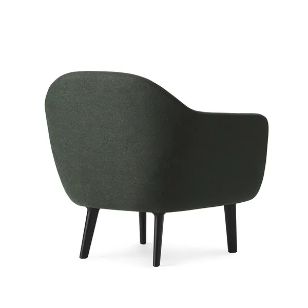 Poltrona Sum Alluminio Nero/Verde Scuro LDS41