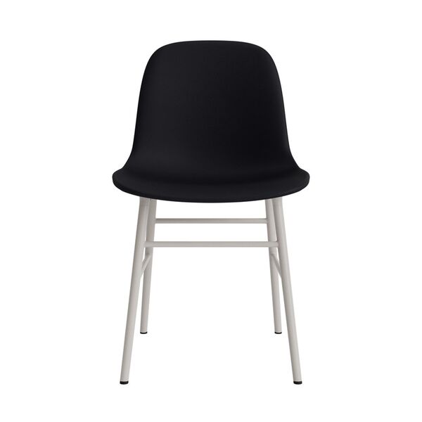 Form Dining Chair Upholstered Group 7 Warm Gray/Steel