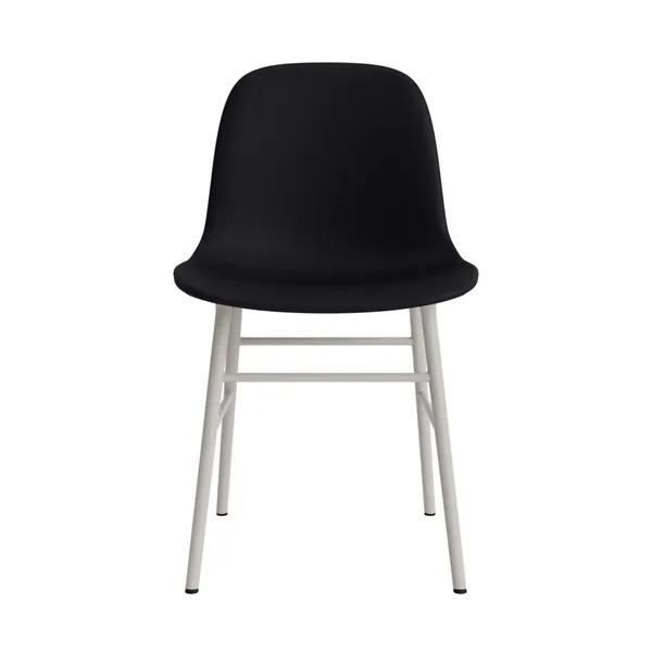 Form Dining Chair Upholstered Group 7 Warm Gray/Steel